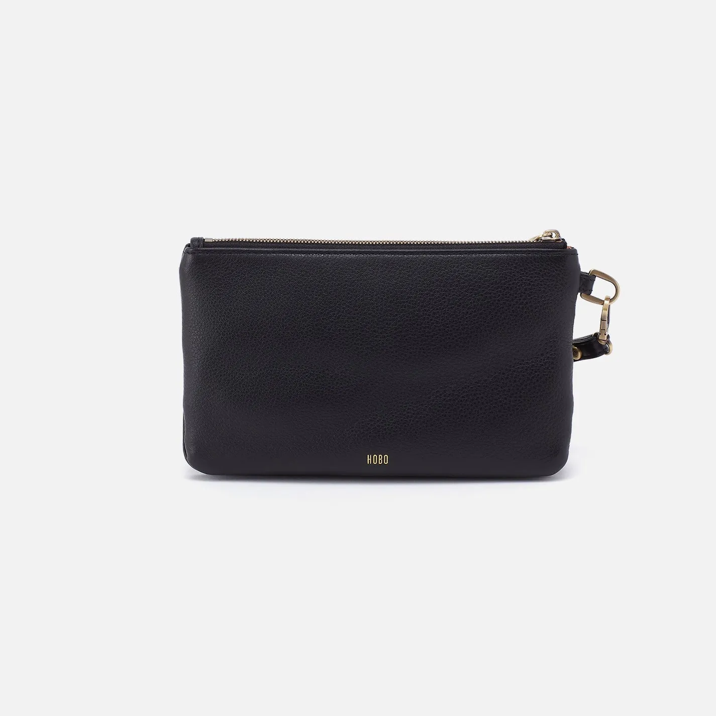 Goldie Wristlet In Pebbled Leather - Black sold by HOBO product image thumbnail 4