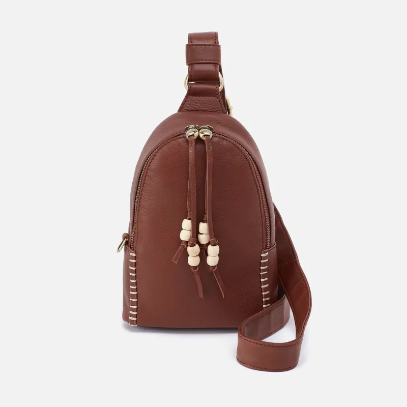 Fern Sling In Cloud Leather - Cocoa Bean sold by HOBO