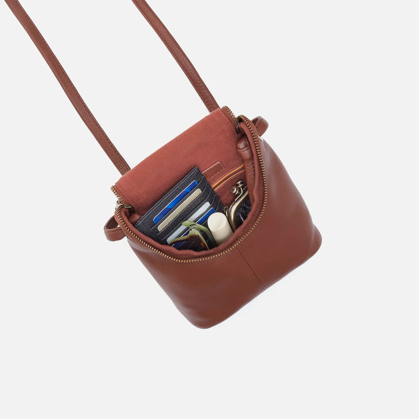 Fern Crossbody In Cloud Leather - Cocoa Bean sold by HOBO product image thumbnail 4