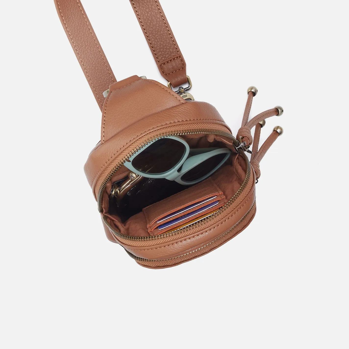 Cass Small Sling In Pebbled Leather - Brown Sugar sold by HOBO product image thumbnail 3