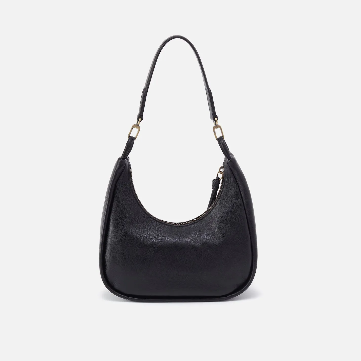 Cass Small Shoulder In Pebbled Leather - Black sold by HOBO product image thumbnail 5