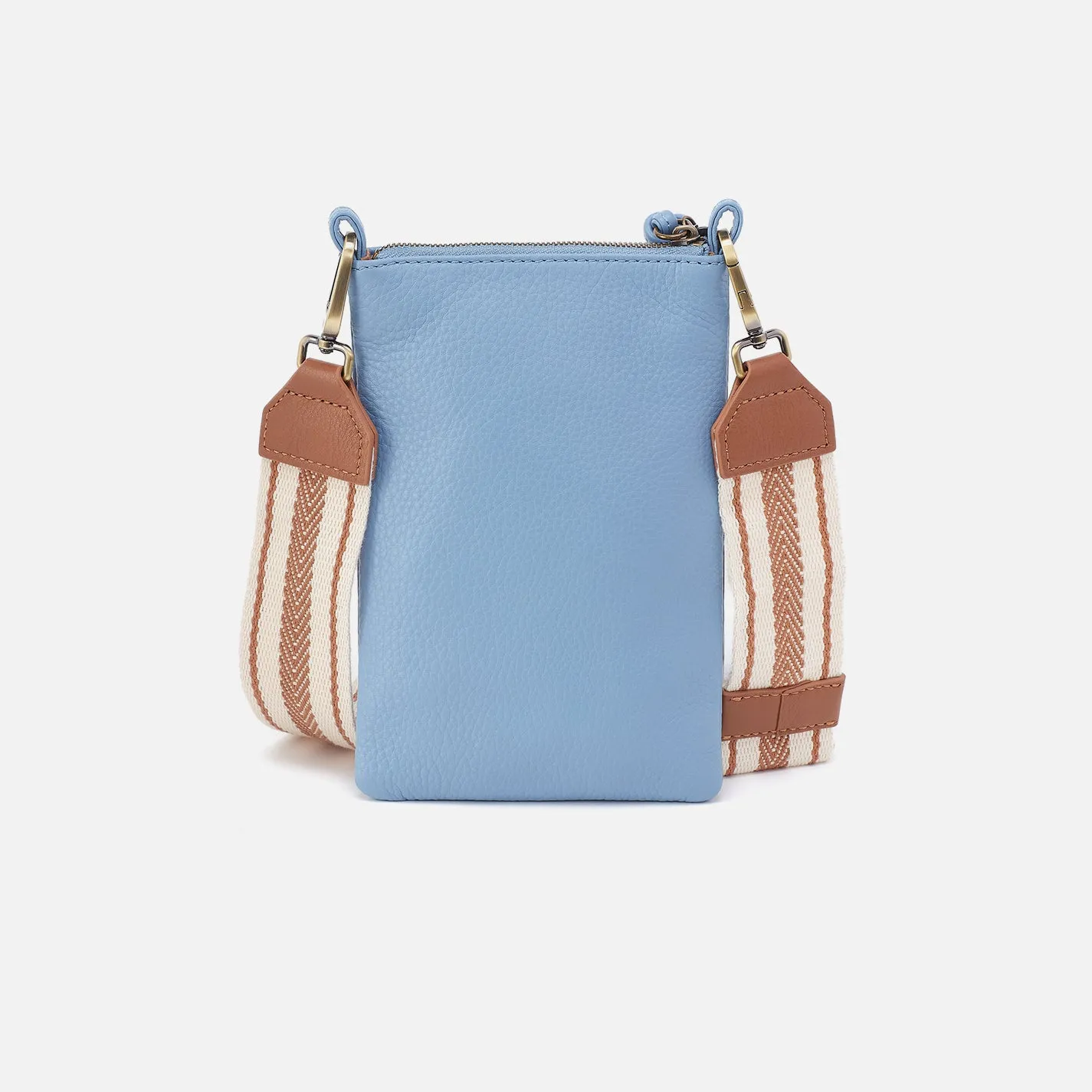Cass Phone Crossbody In Pebbled Leather - Seabreeze sold by HOBO product image thumbnail 4