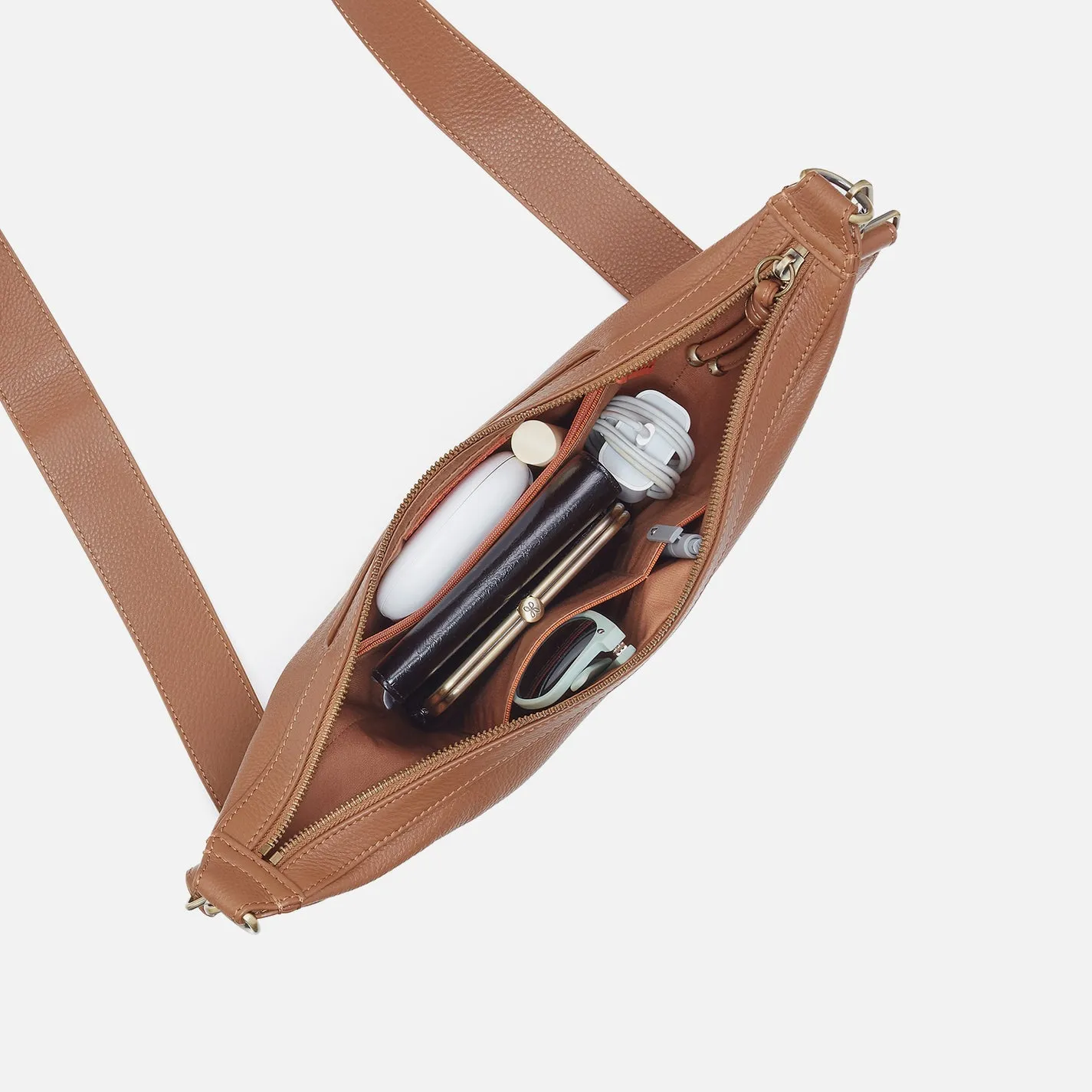 Carmen Sling In Pebbled Leather - Brown Sugar sold by HOBO product image thumbnail 4