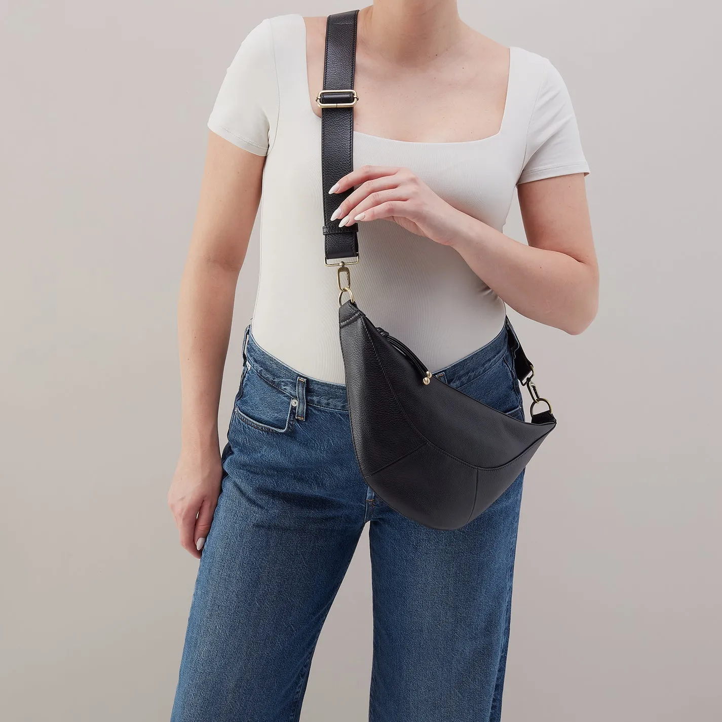 Carmen Sling In Pebbled Leather - Black sold by HOBO product image thumbnail 2