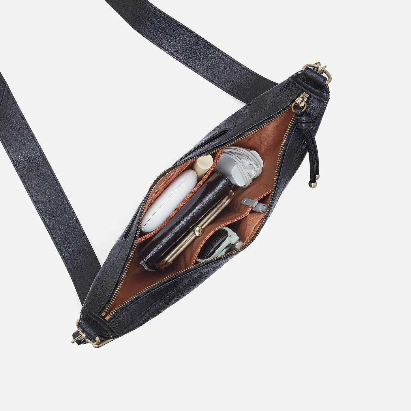 Carmen Sling In Pebbled Leather - Black sold by HOBO product image thumbnail 3