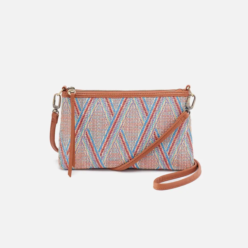 Darcy Crossbody In Multi Weave With Leather Trim - Sunset Raffia made by HOBO