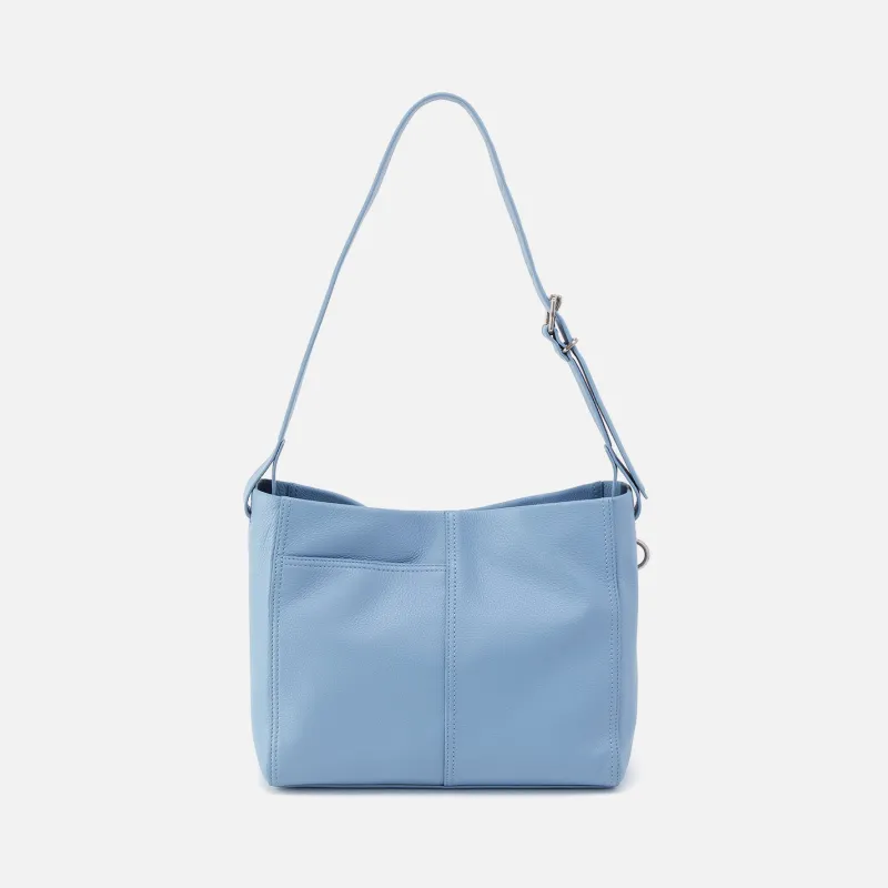 Render Shoulder Bag In Pebbled Leather - Seabreeze made by HOBO