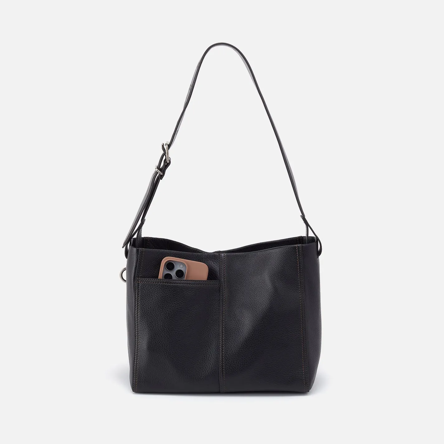 Render Shoulder Bag In Pebbled Leather - Black sold by HOBO product image thumbnail 4