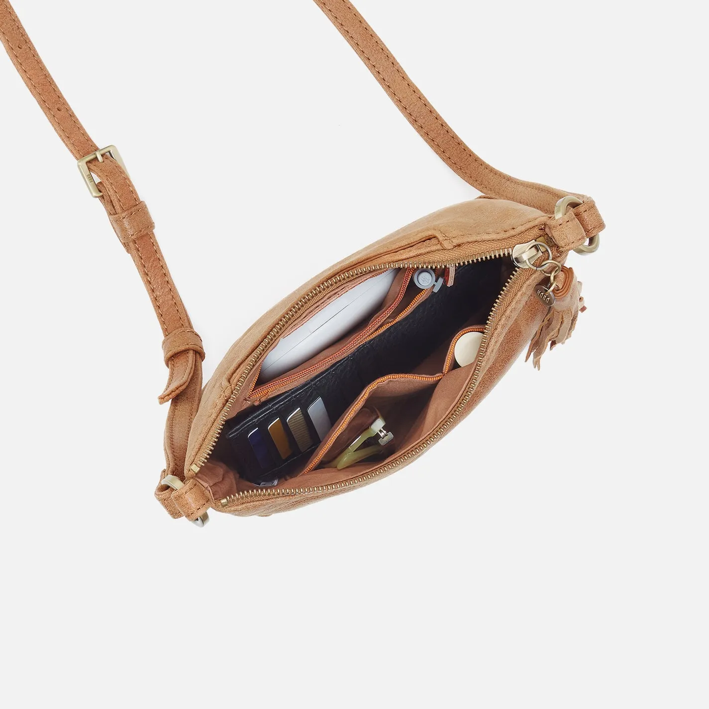 Lexi Crossbody In Buffed Leather - Whiskey sold by HOBO product image thumbnail 3