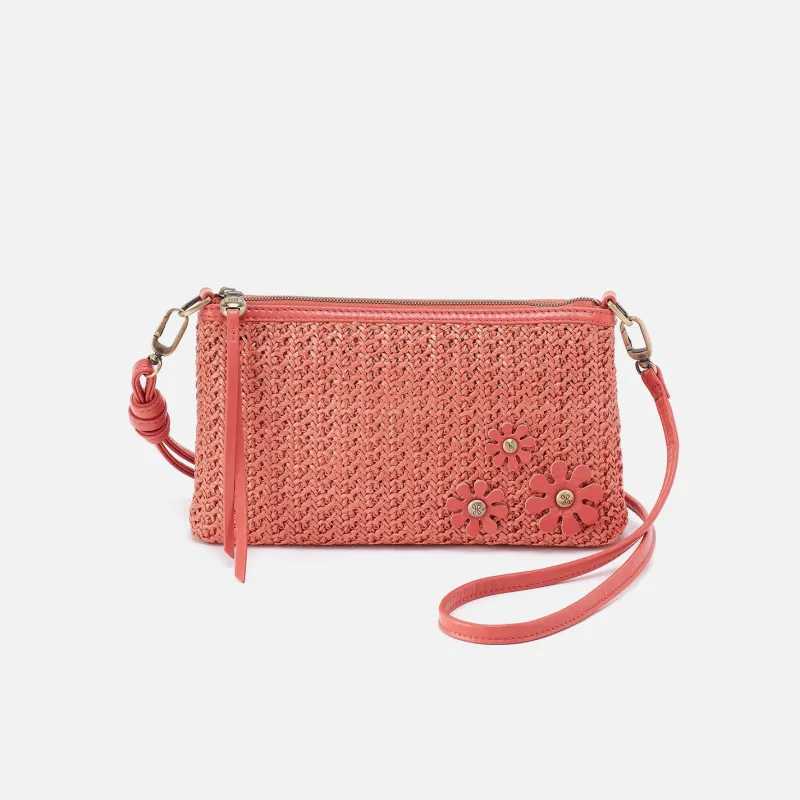 Darcy Crossbody In Woven Straw - Wild Rose Woven Straw made by HOBO