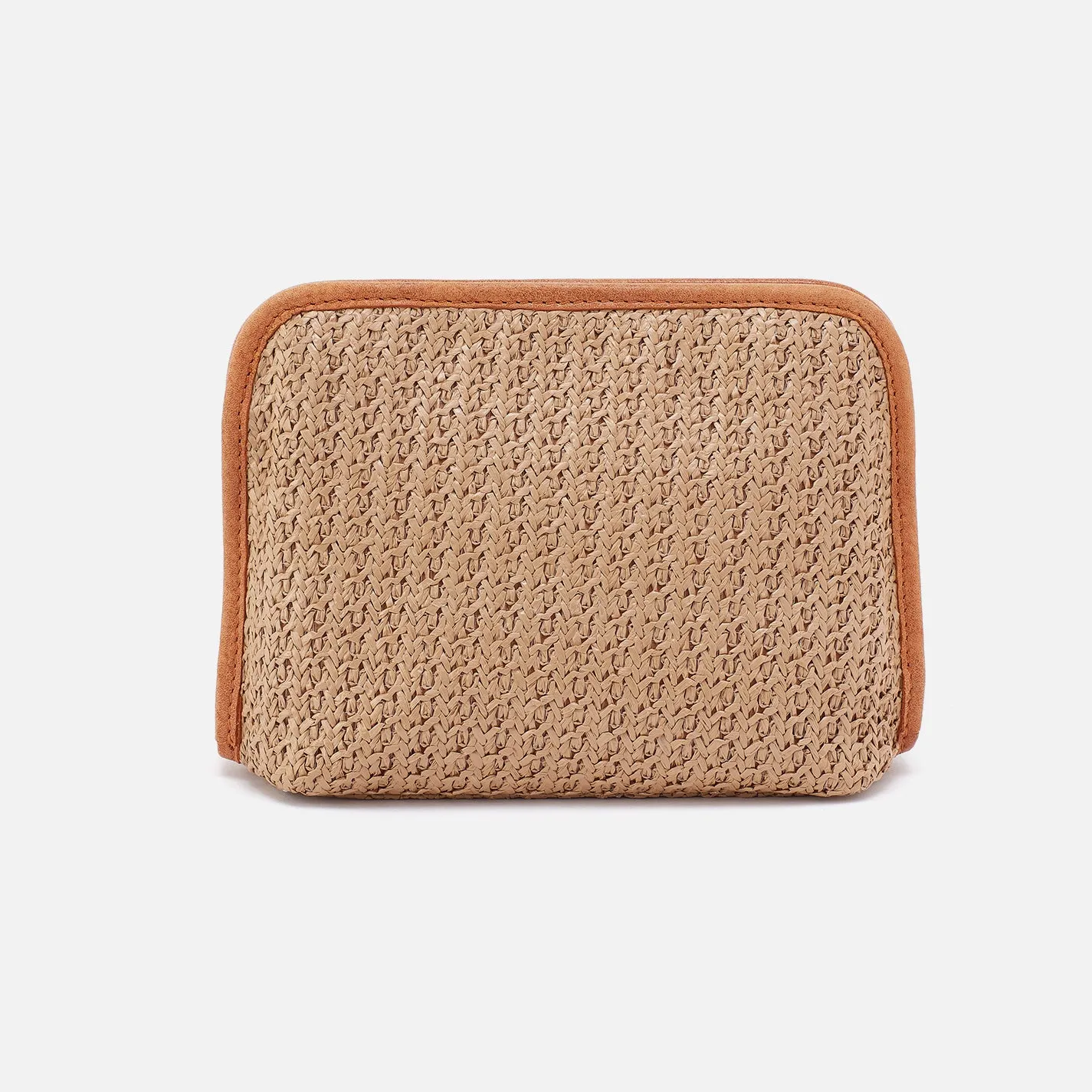 Beauty Cosmetic Pouch In Woven Straw - Meadow Woven Straw sold by HOBO product image thumbnail 3