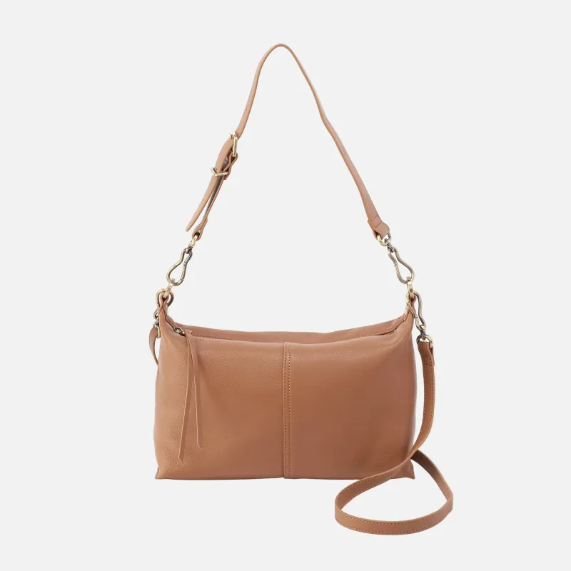 Avon Shoulder Bag in Pebbled Leather - Brown Sugar made by HOBO