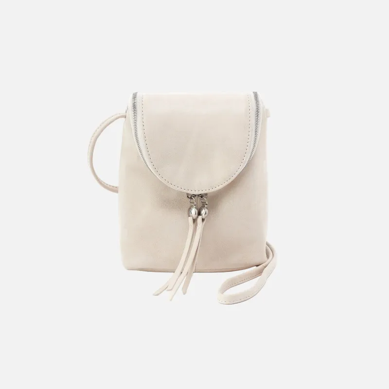 Fern Crossbody in Metallic Leather - Cloud Shimmer made by HOBO