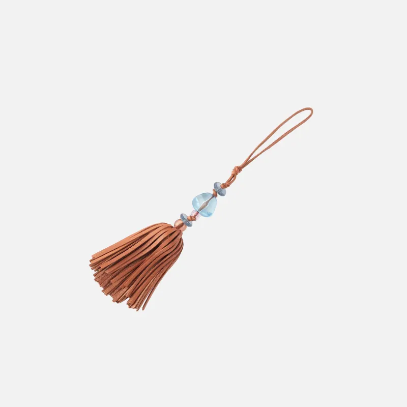 Chubby Tassel Charm in Washed Leather - Harvest Wheat made by HOBO