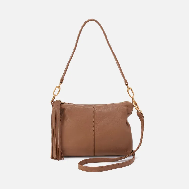 Kori Crossbody Shoulder In Pebbled Leather - Timber Brown made by HOBO