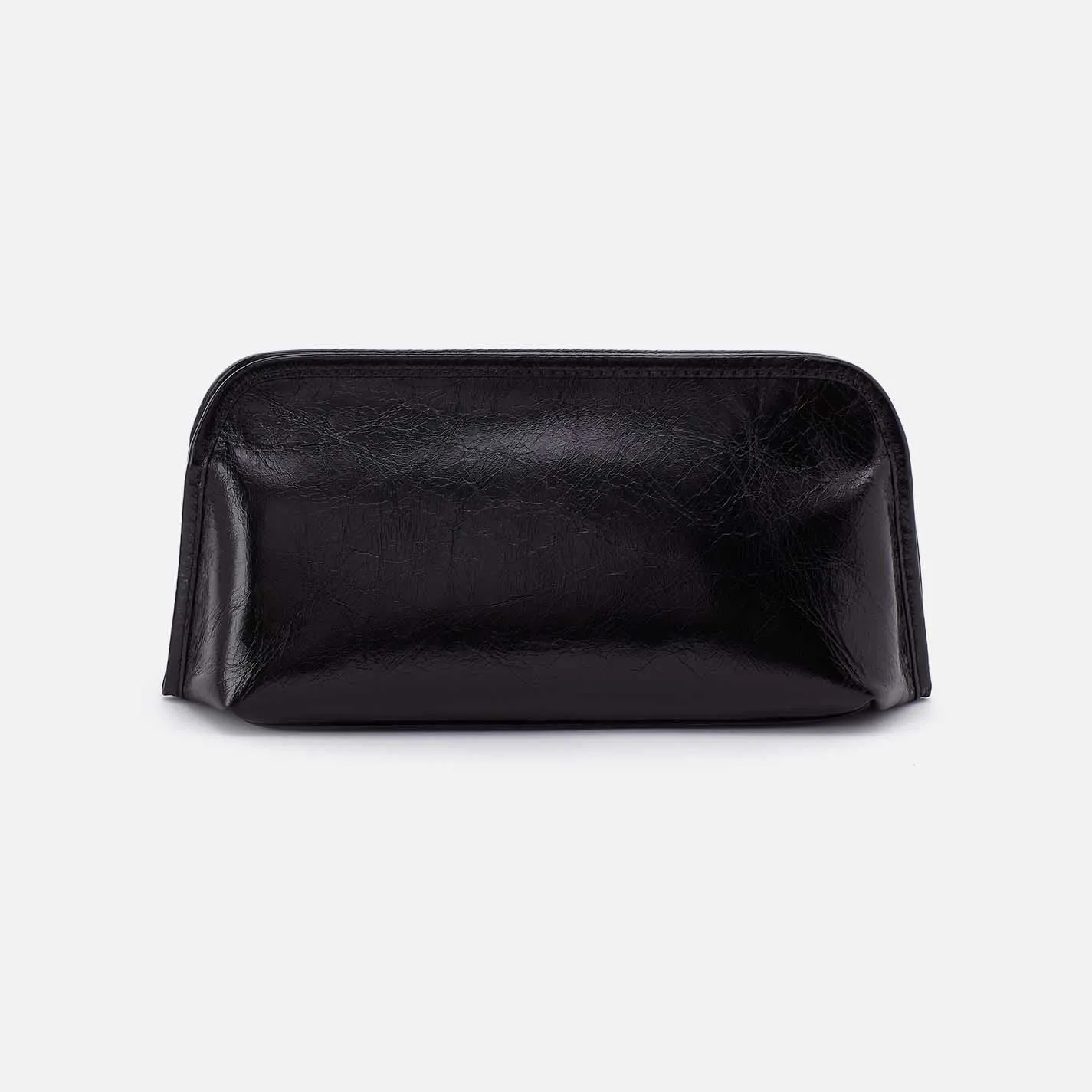 Beauty Brush Case in Polished Leather - Black sold by HOBO