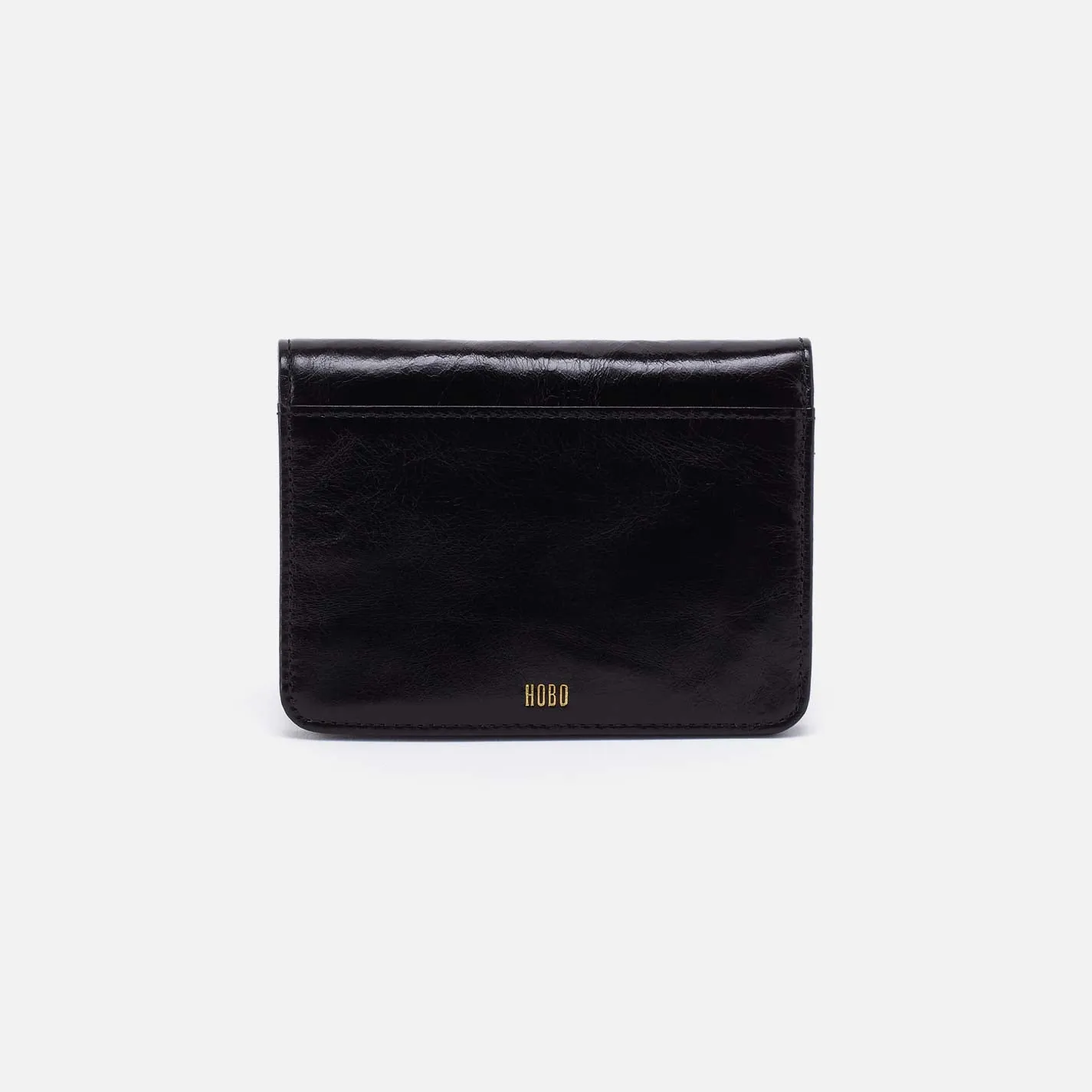 Jill Bifold Wallet in Polished Leather - Black sold by HOBO product image thumbnail 4