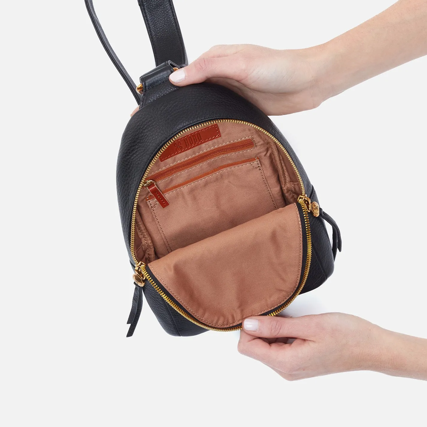 Fern Sling in Pebbled Leather - Black sold by HOBO product image thumbnail 4