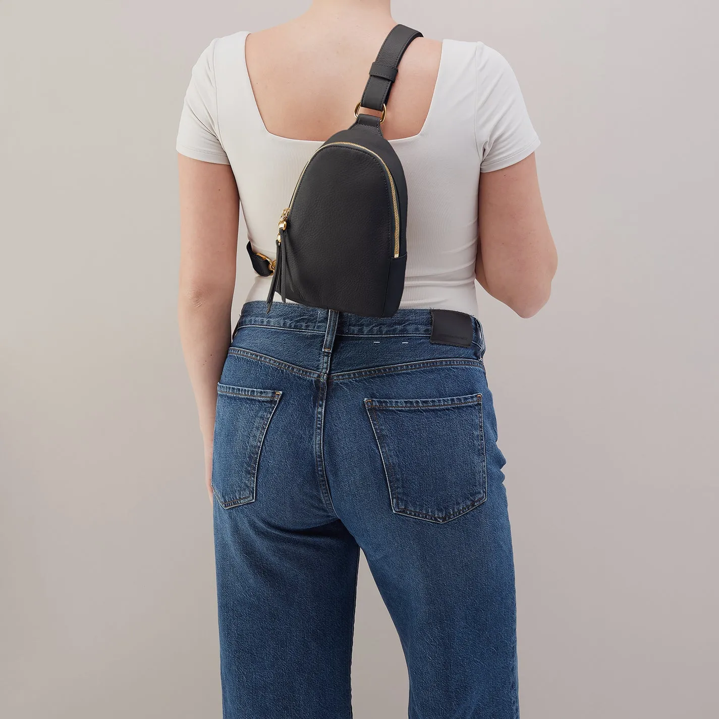 Fern Sling in Pebbled Leather - Black sold by HOBO product image thumbnail 5
