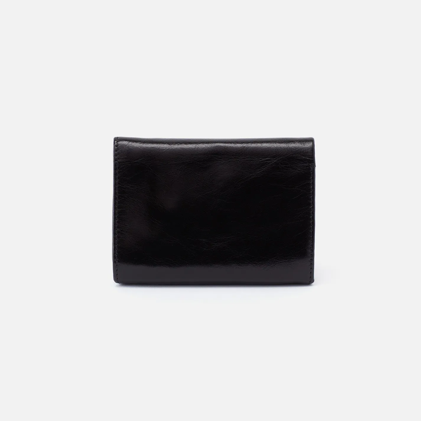 Robin Compact Wallet in Polished Leather - Black sold by HOBO product image thumbnail 4