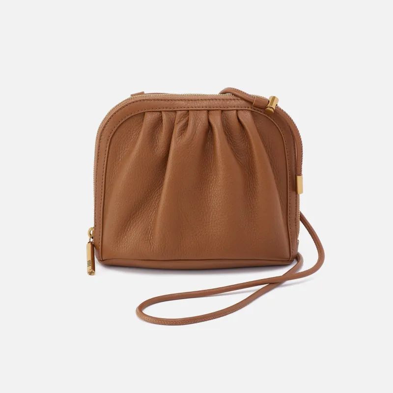 Isabelle Crossbody In Pebbled Leather - Timber Brown made by HOBO