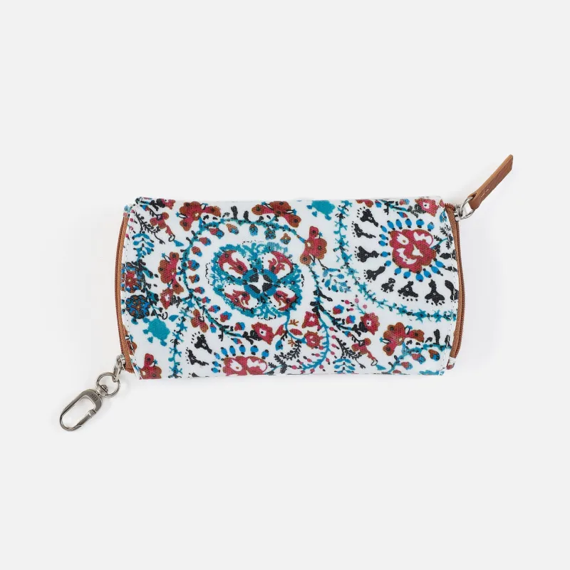 Spark Double Eyeglass Case in Cotton Canvas - Batik Blooms Canvas made by HOBO