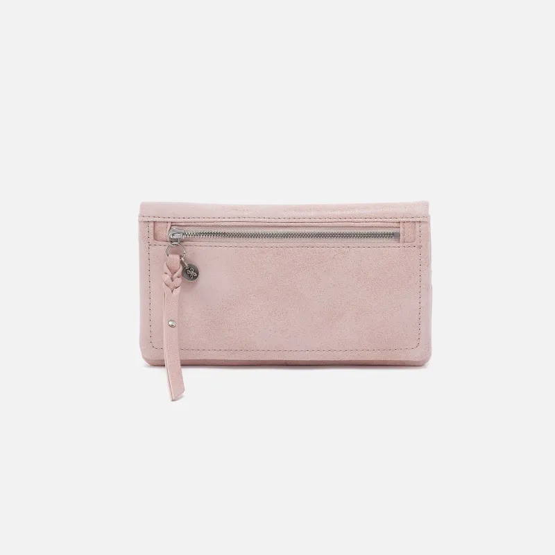 Lumen Continental Wallet in Buffed Leather - Blossom made by HOBO
