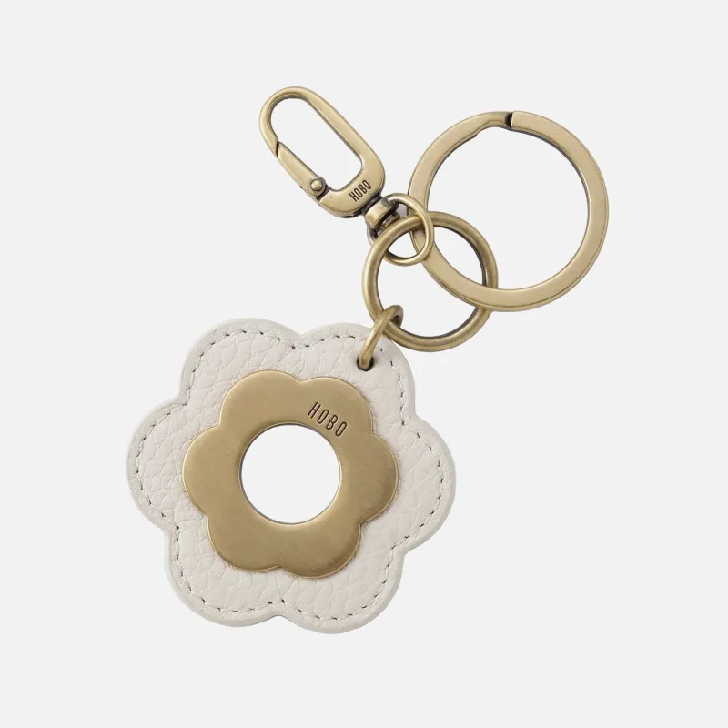 Daisy Keychain in Pebbled Leather - Coastal Cloud made by HOBO