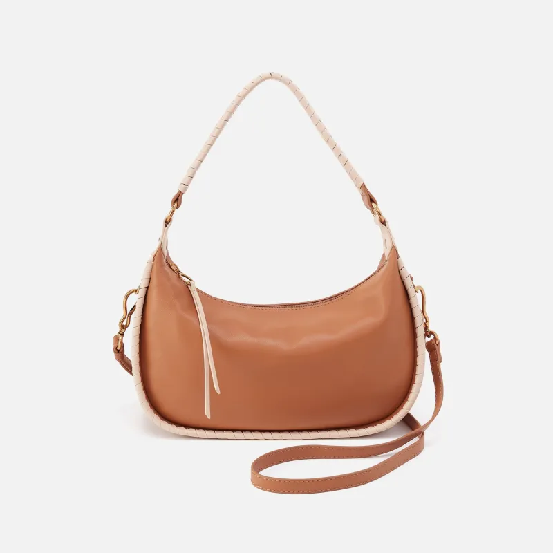 Mia Crescent Hobo in Smooth Leather - Warm Cashew made by HOBO