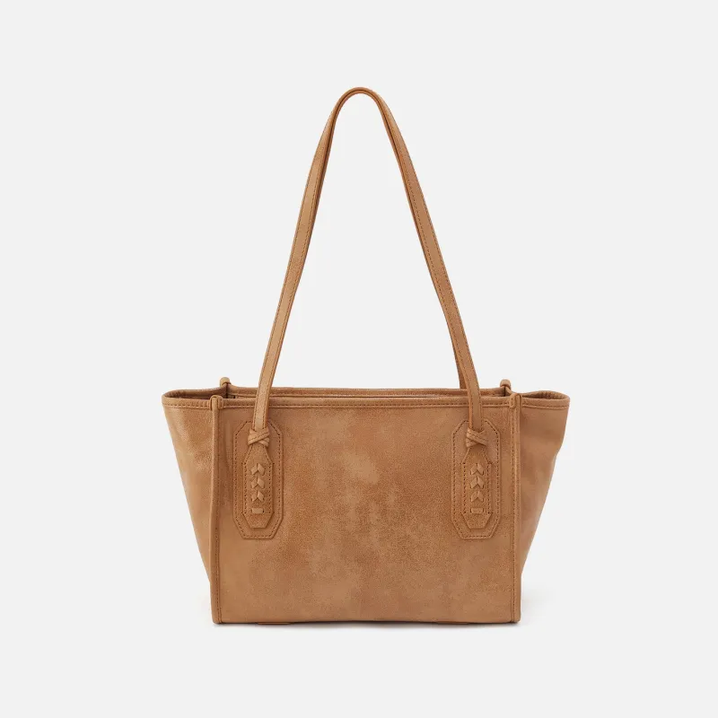 Expedition Small Tote in Buffed Leather - Whiskey made by HOBO