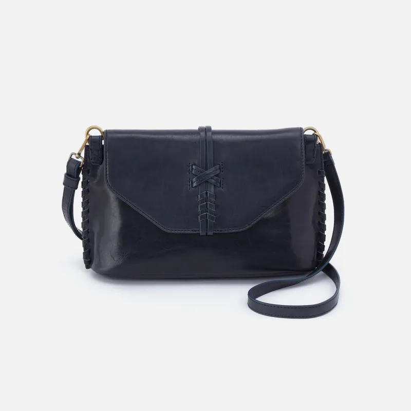 Expedition Shoulder Crossbody in Patina Leather - Navy Horizon made by HOBO