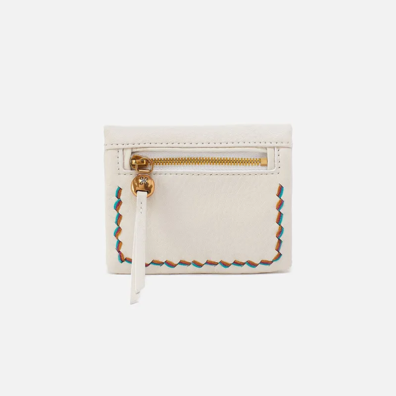 Lumen Mini Wallet in Pebbled Leather - Coastal Cloud made by HOBO