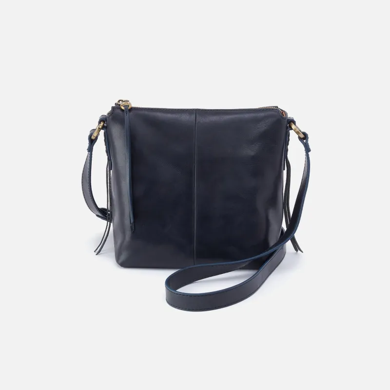 Expedition Crossbody in Patina Leather - Navy Horizon made by HOBO