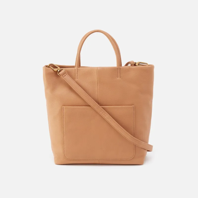 Tripp Tote in Pebbled Leather - Sandstorm made by HOBO