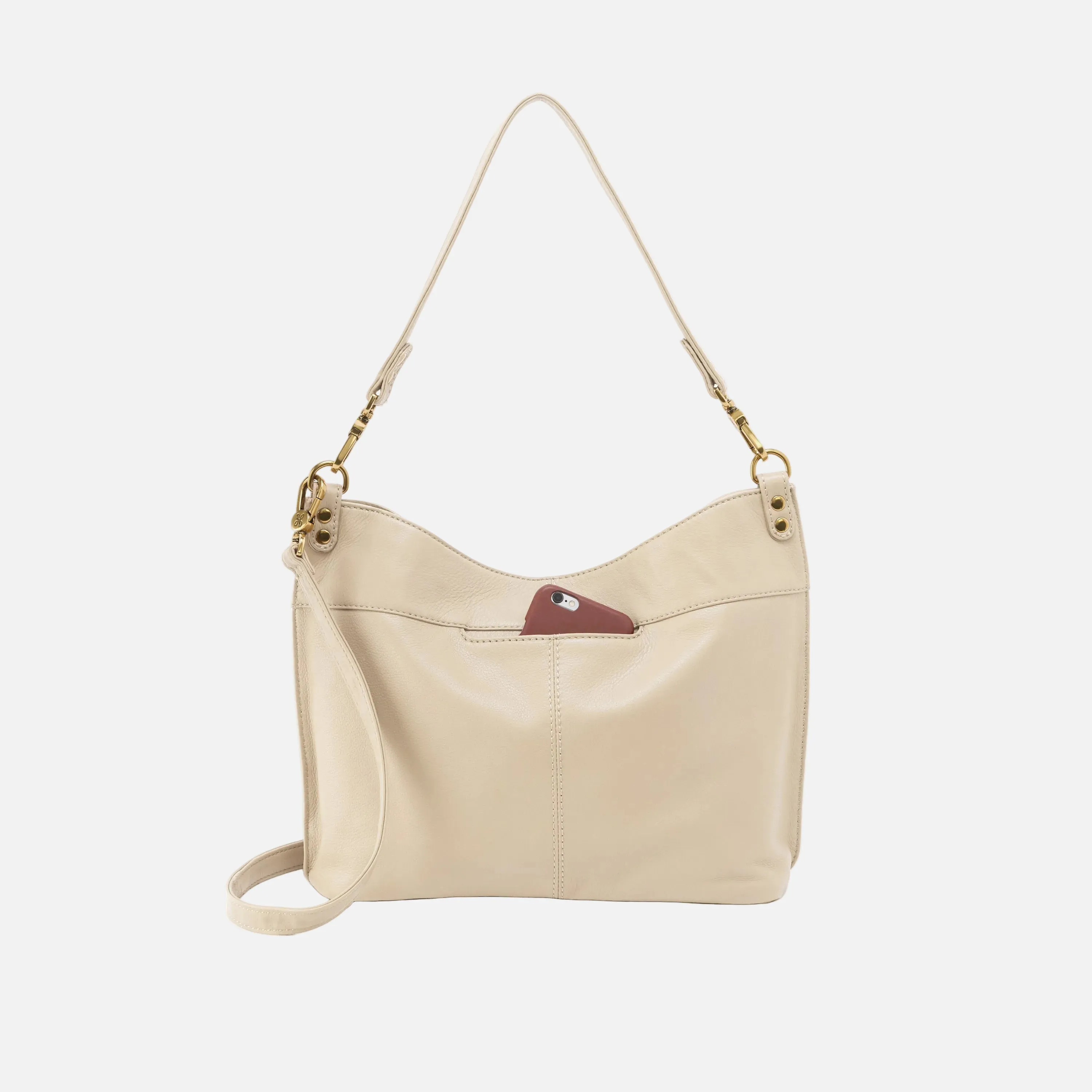 Pier Shoulder Bag In Pebbled Leather - Birch sold by HOBO product image thumbnail 3