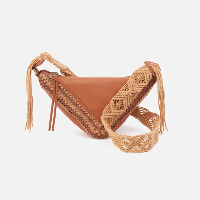 Daisy Crossbody In Soft Veg Tan Leather - Camel made by HOBO