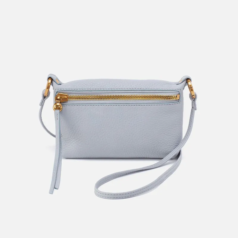 Run About Crossbody In Pebbled Leather - Blue Pearl made by HOBO