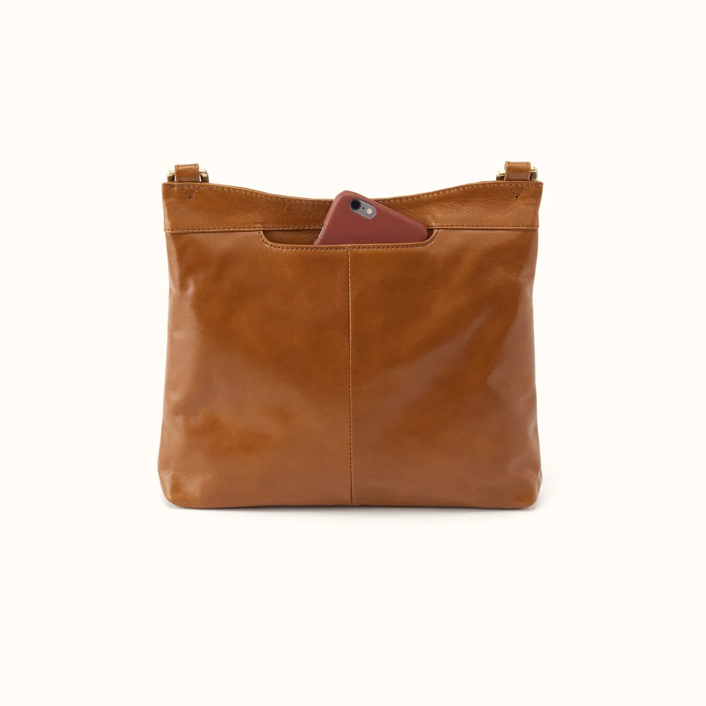 Cambel Crossbody In Polished Leather - Truffle sold by HOBO product image thumbnail 4