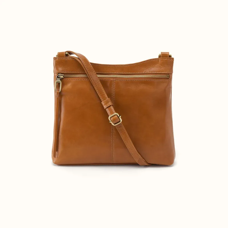 Cambel Crossbody In Polished Leather - Truffle made by HOBO