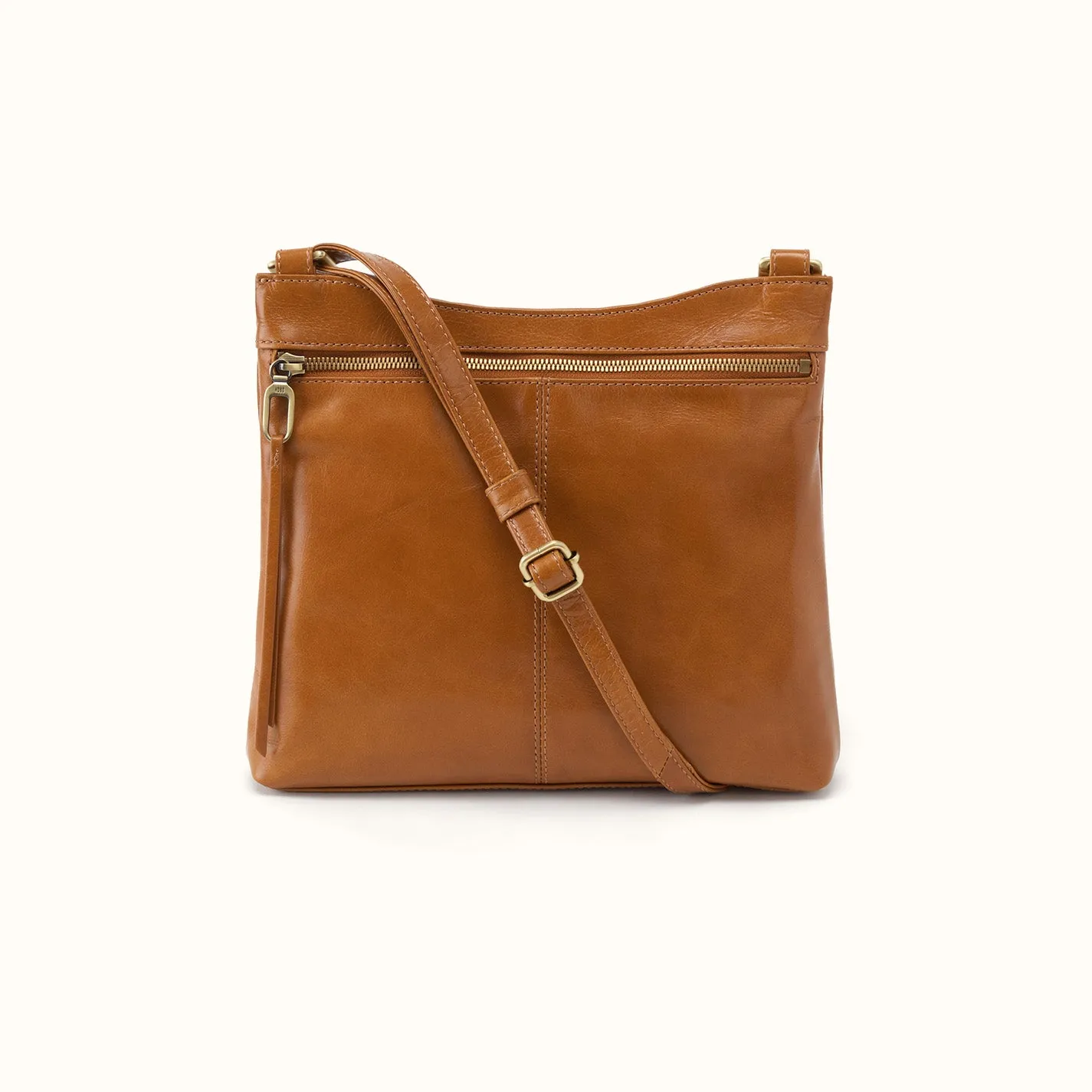 Cambel Crossbody In Polished Leather - Truffle sold by HOBO