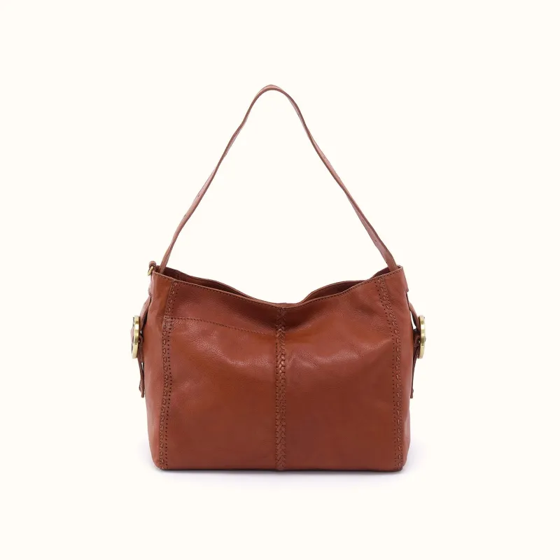 Render Shoulder Bag In Washed Leather - Kindling Brown made by HOBO