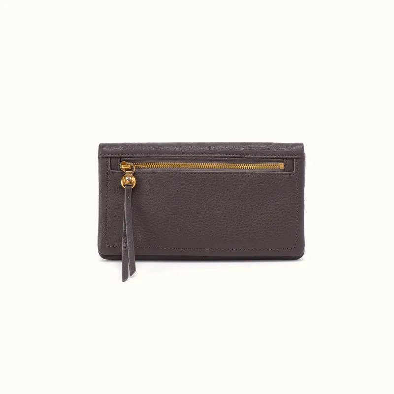 Lumen Continental Wallet In Pebbled Leather - Hearthstone made by HOBO