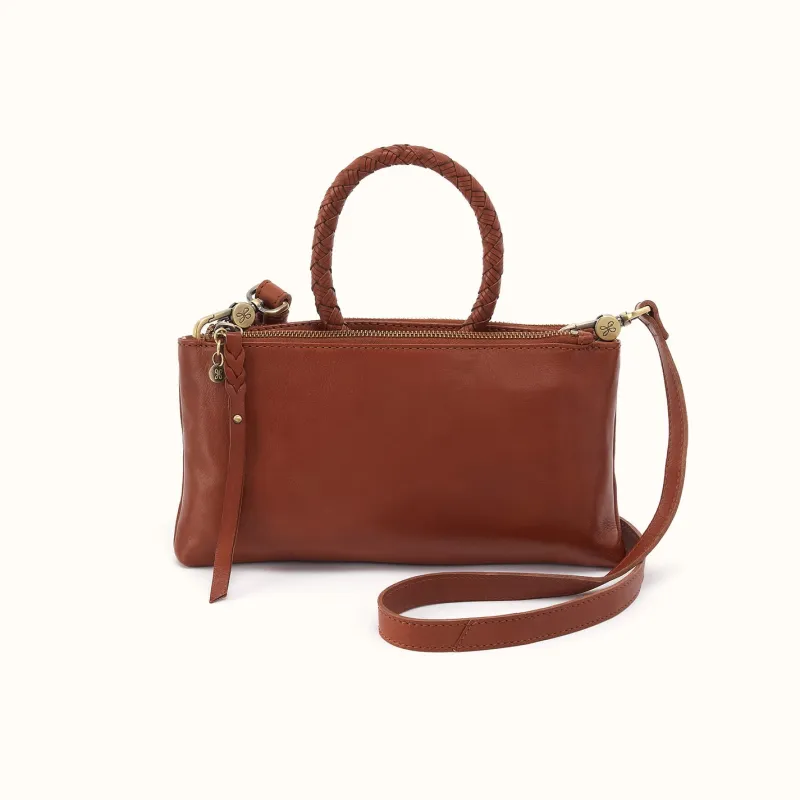 Sable Crossbody In Washed Leather - Kindling Brown made by HOBO