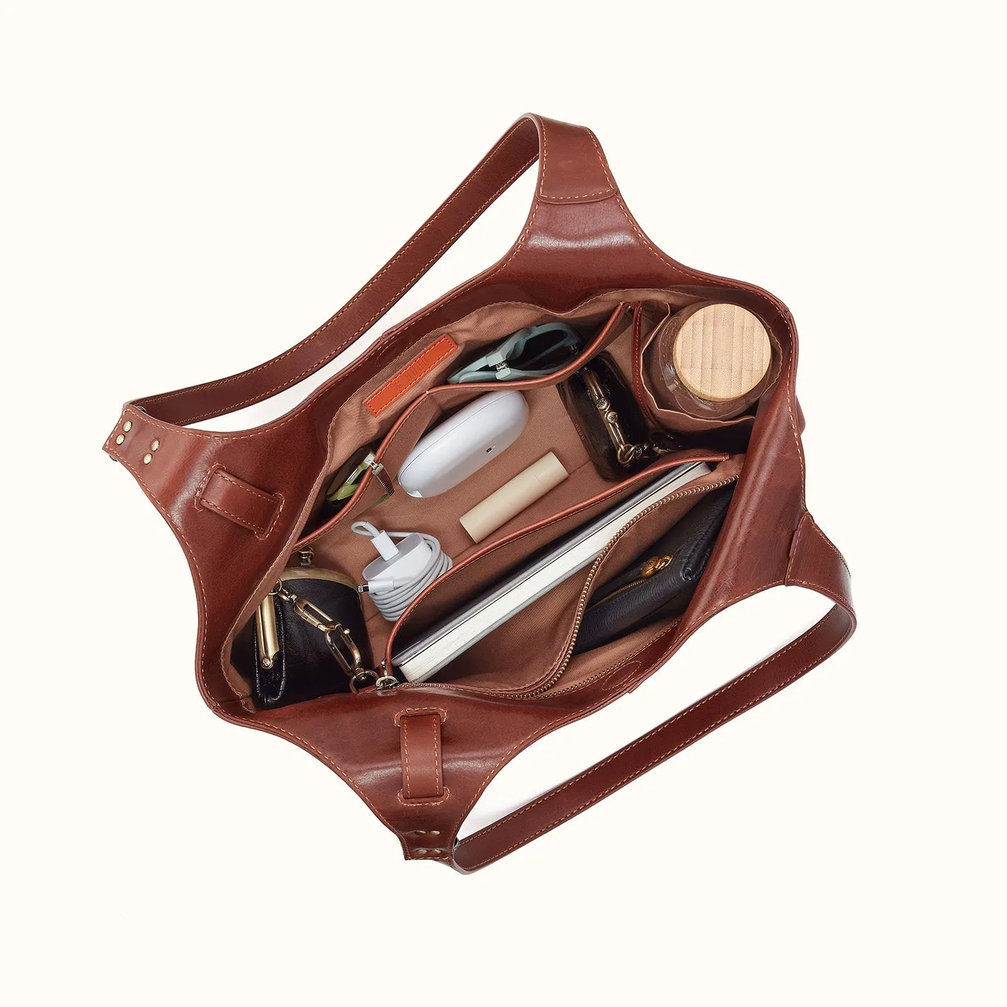Atlas Tote In Patina Leather - Pecan Ridge sold by HOBO product image thumbnail 4