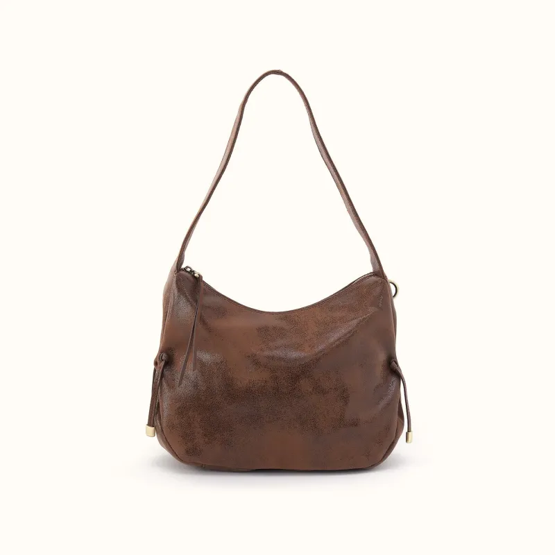 Kori Hobo Shoulder In Buffed Leather - Mocha made by HOBO