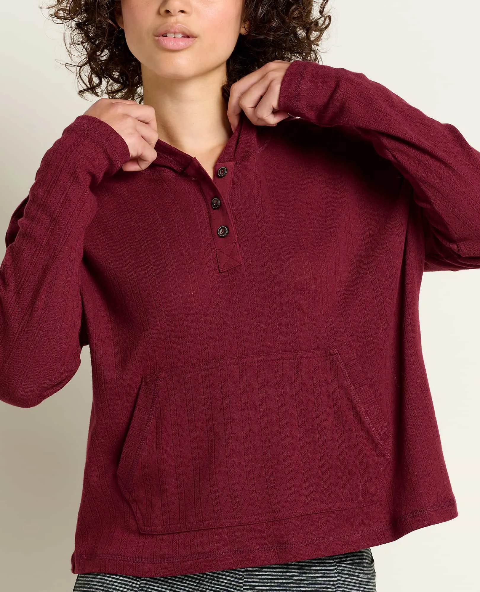 Foothill Pointelle Hoodie sold by TOAD&CO product image thumbnail 3