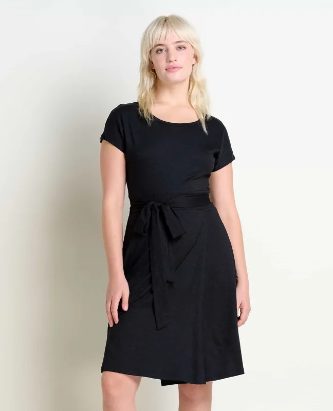 Cue Wrap Short Sleeve Dress sold by TOAD&CO