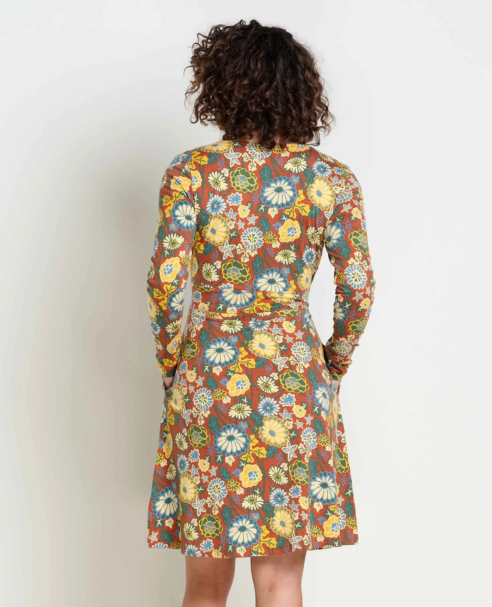 Cue Wrap Long Sleeve Dress sold by TOAD&CO product image thumbnail 2