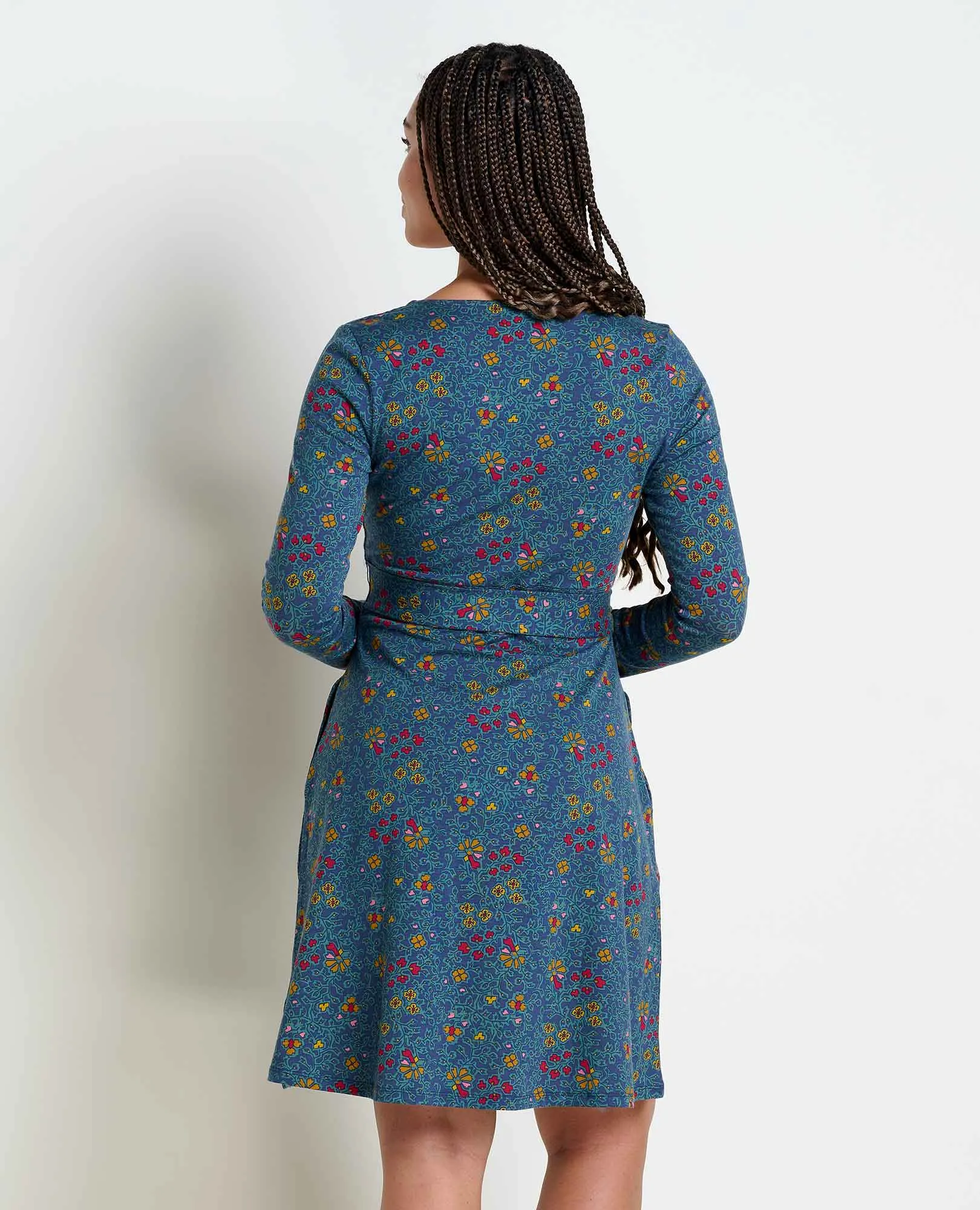 Cue Wrap Long Sleeve Dress sold by TOAD&CO product image thumbnail 2