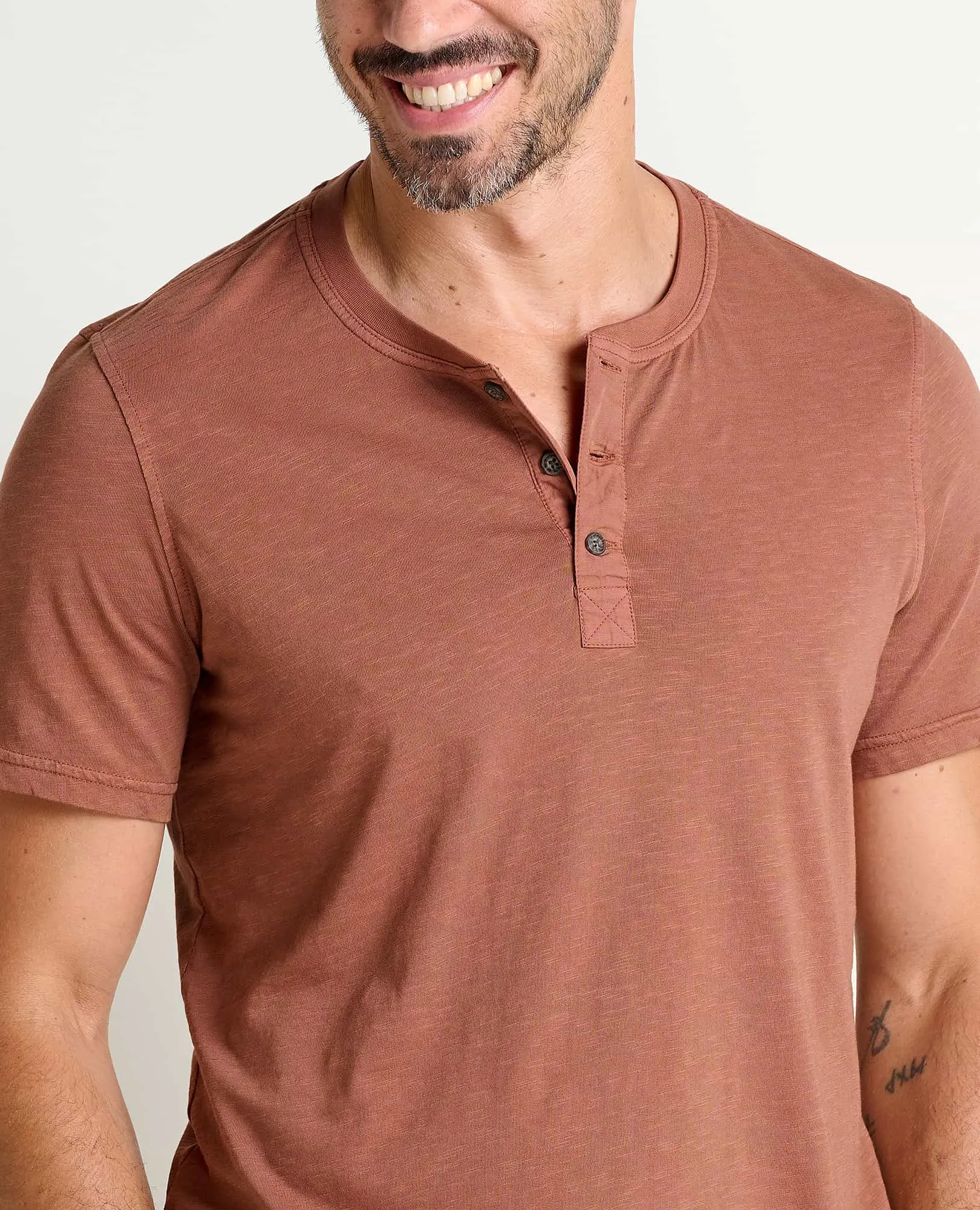 Men's Primo Short Sleeve Henley sold by TOAD&CO product image thumbnail 3